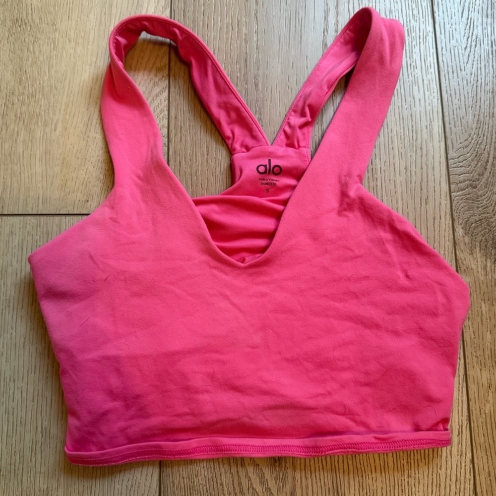 ALO Yoga Pink Sports Bra